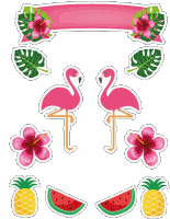 Flamingos Sticker