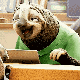 Flash Slothmore Zootopia GIF