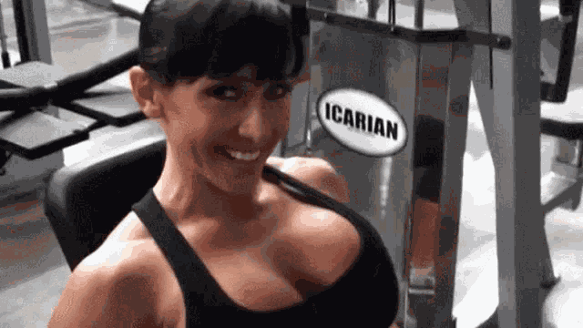 Flexgirl Muscle Girl GIF