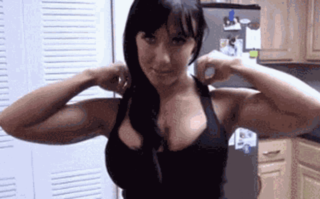 Flexgirl Muscle Girl GIF