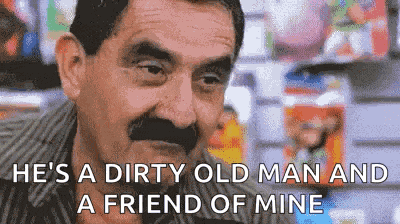 Flirty Old Man GIF
