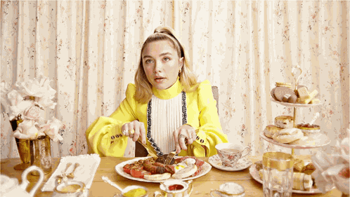Florence Pugh Eat GIF