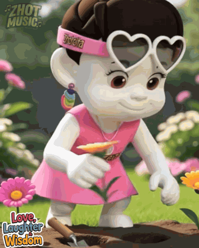 Flower Girl Aesthetic Holding Flowers GIF