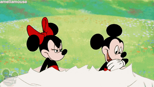 Flowers Mickey Mouse GIF