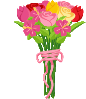 Flowers Spring Fling Sticker