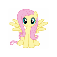 Fluttershy Cube Sticker