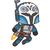 Flying Bo Katan Kryze Sticker