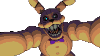 Fnaf Into The Pit Yellow Rabbit Normal Jumpscare Sticker