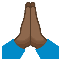 Folded Hands Joypixels Sticker