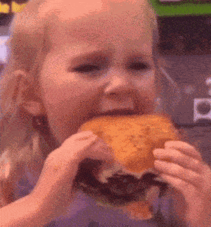 Food Cute Girl Kid Eating GIF