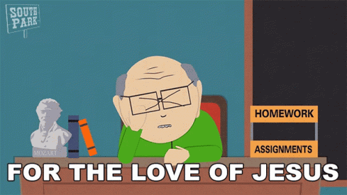 For The Love Of Jesus Mr Garrison GIF