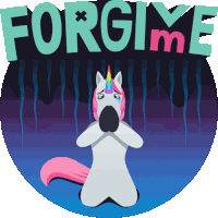 Forgive Me Unicorn Life Sticker