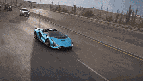 Forza Horizon 5 Lamborghini Sian Roadster GIF