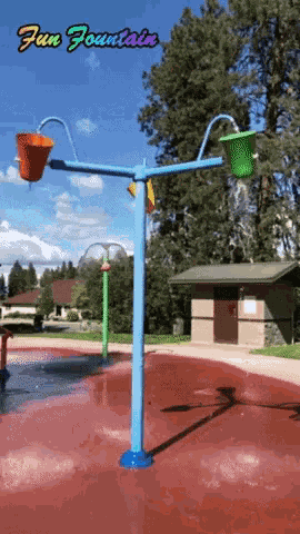 Fountain Funny Cat GIF