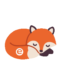 Fox Sleep Sticker