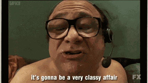 Frank Reynolds Classy Affair GIF