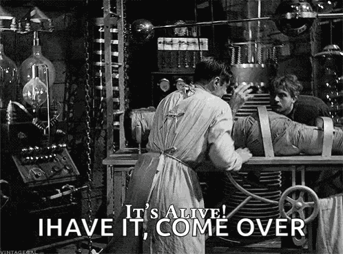 Frankenstein Itsalive GIF