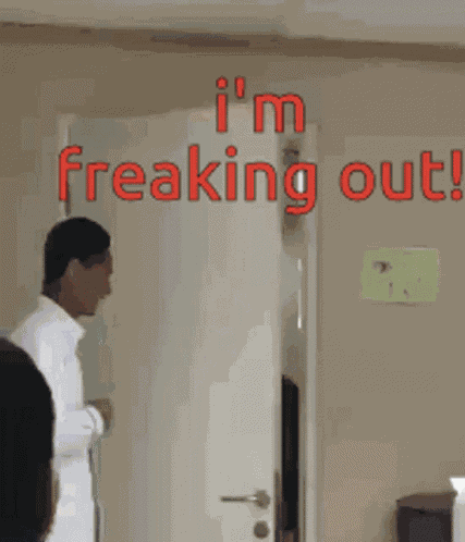 Freaking Out Man Surprised Man GIF