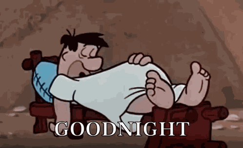 Fred Flintstone Sleeping GIF