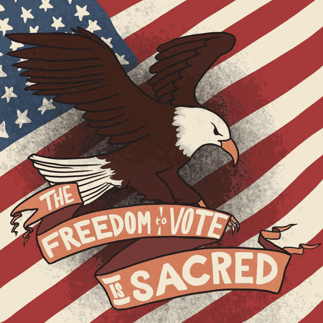 Freedom To Vote Is Sacred Eagle GIF