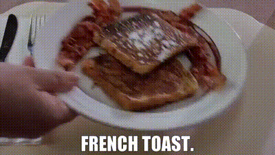 French Toast Breakfast GIF