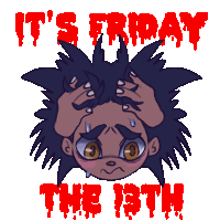 Friday13th Friday The13 Sticker