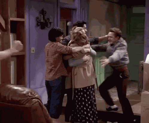 Friends Hug GIF