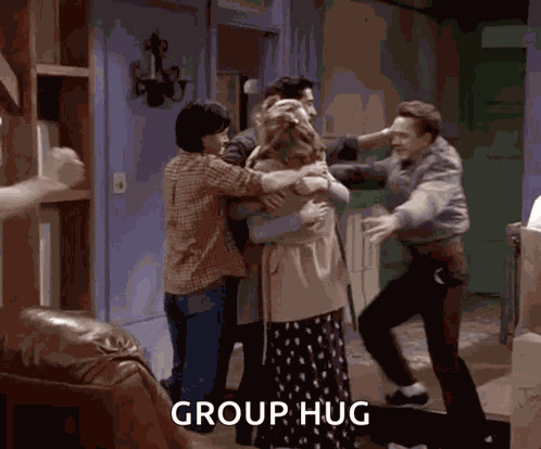 Friends Hug GIF