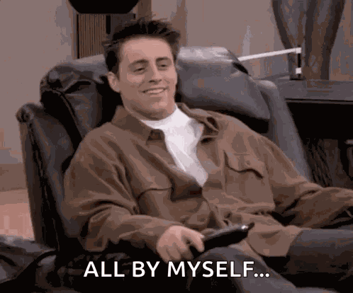 Friends Joey Tribbiani Alone GIF