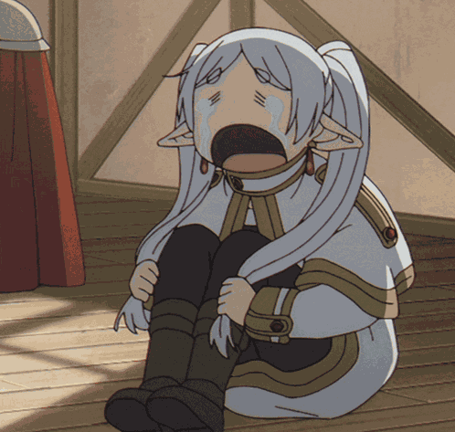 Frieren Crying GIF