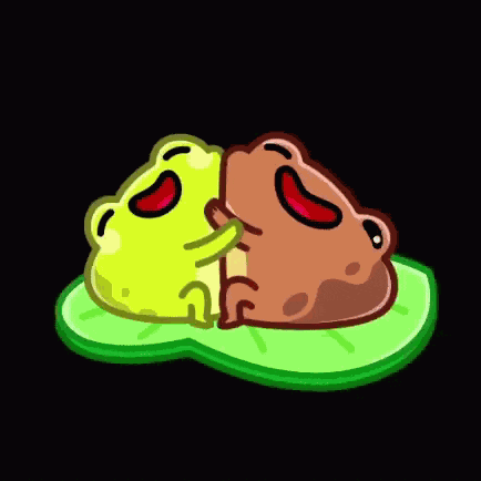 Frog Hug GIF