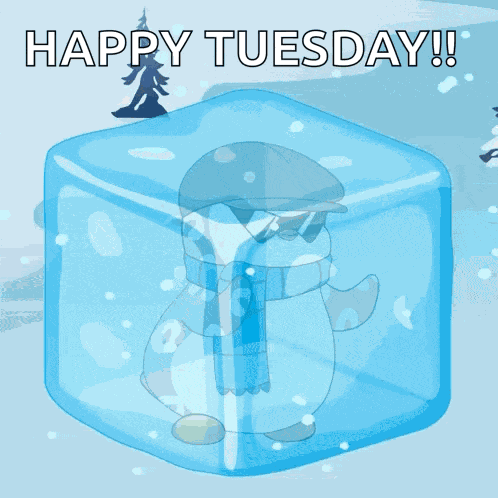 Frozen Solid Ice Cube GIF