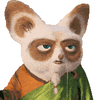 Frustrated Master Shifu Sticker