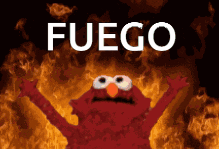 Fuego Elmo Hot GIF