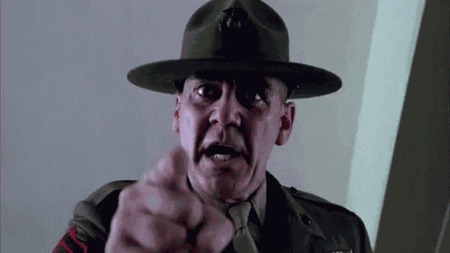 Full Metal Jacket R Lee Ermey GIF