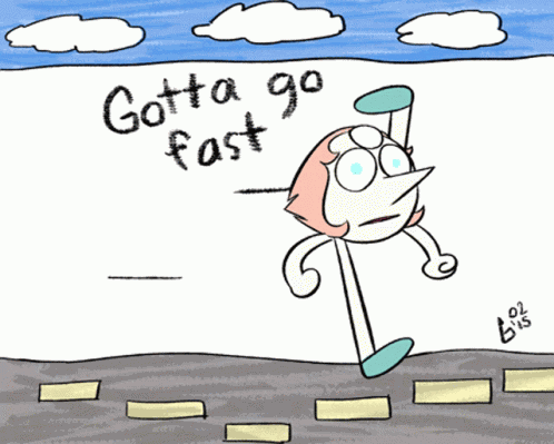 Funny Gotta Go Fast GIF