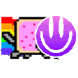 Funny Money Nyan Cat Sticker