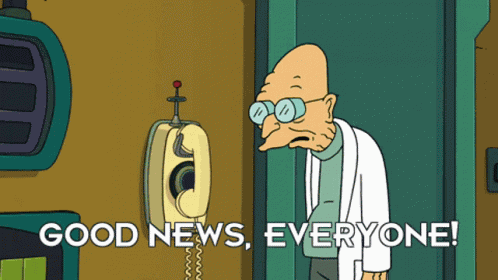 Futurama Good News Everyone GIF