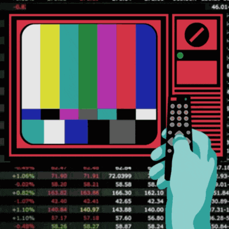 Fuzzy Tv Low Quality Cat GIF