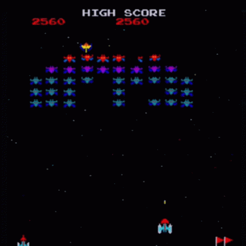 Galaxian Video Game GIF