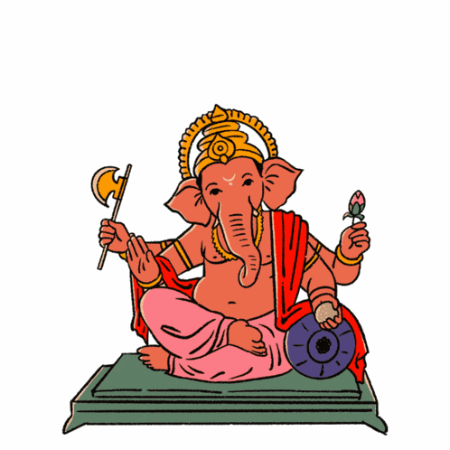 Ganpati Bappa Morya Ganesh Idol GIF