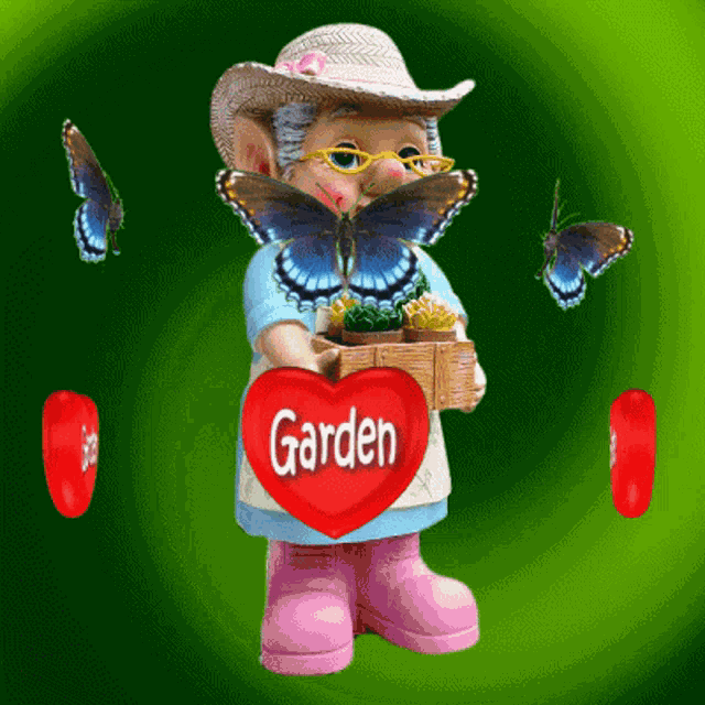 Garden Gnome Love Your Garden GIF