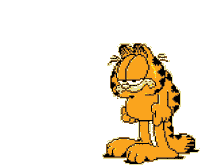 Garfield Garfield Its Monday Game Over Sticker