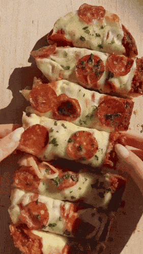 Garlic Bread Pizza GIF