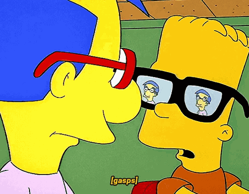 Gasp Bart GIF
