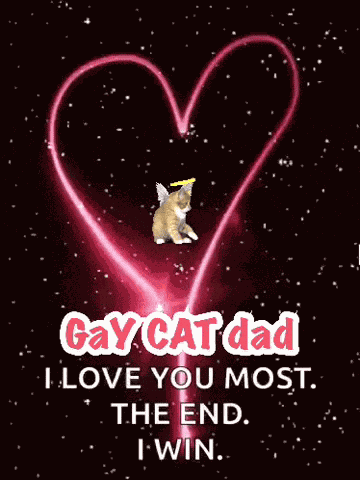 Gay Cat Dad GIF