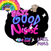 Gay Good Morning Gay Goodnight Sticker