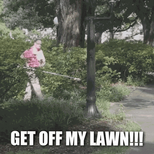 Get Off My Lawn Tulane GIF