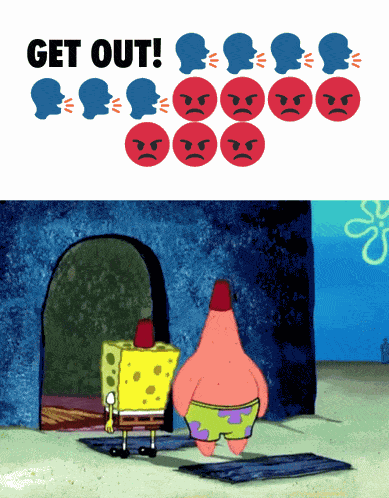 Get Out Angry GIF
