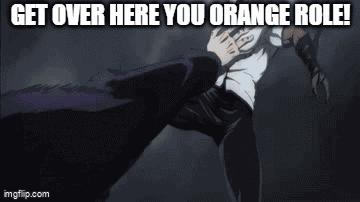Get Over Here You Orange Role Gojo Throw GIF